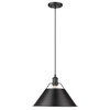 Orwell 14" Wide Large Pendant in Matte Black (3306-L BLK-BLK)