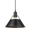 Orwell 10" Wide Medium Pendant in Matte Black (3306-M BLK-BLK)