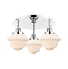 Oxford - 3 Light - 19 inch - Polished Chrome - Flush Mount (916-3C-PC-G531)