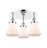 Bellmont - 3 Light - 18 inch - Polished Chrome - Flush Mount (916-3C-PC-G191)