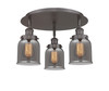 Cone - 3 Light - 17 inch - Oil Rubbed Bronze - Flush Mount (916-3C-OB-G53)