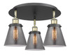 Cone - 3 Light - 18 inch - Black Antique Brass - Flush Mount (916-3C-BAB-G63)