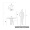 Colson BLK 6 Light Chandelier in Matte Black (3167-6 BLK)