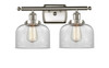 Bell - 2 Light - 18 inch - Brushed Satin Nickel - Bath Vanity Light (916-2W-SN-G72-LED)
