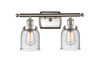 Bell - 2 Light - 16 inch - Brushed Satin Nickel - Bath Vanity Light (916-2W-SN-G54-LED)
