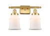 Canton - 2 Light - 16 inch - Satin Gold - Bath Vanity Light (916-2W-SG-G181)