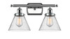 Cone - 2 Light - 18 inch - Polished Chrome - Bath Vanity Light (916-2W-PC-G44)