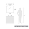 Ormond 4 Light Vanity, Matte Black, Cylindrical Opal Glass (2120-BA4 BLK-CYL-OP)