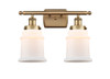 Canton - 2 Light - 16 inch - Brushed Brass - Bath Vanity Light (916-2W-BB-G181)