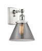 Cone - 1 Light - 8 inch - White Polished Chrome - Sconce (916-1W-WPC-G43)