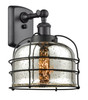 Bell Cage - 1 Light - 8 inch - Matte Black - Sconce (916-1W-BK-G78-CE)