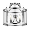 Payton 4 Light Semi-flush In Chrome With Clear Glass (1157-SF CH)