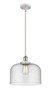 Bell - 1 Light - 12 inch - White Polished Chrome - Mini Pendant (916-1S-WPC-G74-L-LED)