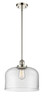 Bell - 1 Light - 12 inch - Polished Nickel - Mini Pendant (916-1S-PN-G72-L)