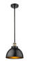Derby - 1 Light - 10 inch - Black Antique Brass - Pendant (916-1S-BAB-MFD-10-BK-LED)