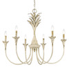 Lillianne 6 Light Chandelier in Antique Ivory (0846-6 AI)