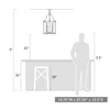 Octavia 4 Light Pendant In Antique Black Iron (0832-4P ABI)