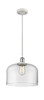 Bell - 1 Light - 12 inch - White Polished Chrome - Cord hung - Mini Pendant (916-1P-WPC-G72-L)