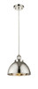 Derby - 1 Light - 10 inch - Polished Nickel - Cord hung - Mini Pendant (916-1P-PN-MFD-10-PN-LED)