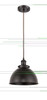 Derby - 1 Light - 10 inch - Oil Rubbed Bronze - Cord hung - Mini Pendant (916-1P-OB-MFD-10-OB-LED)