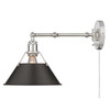 Orwell Articulating Wall Sconce in Pewter with Rubbed Bronze (3306-A1W PW-RBZ)