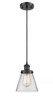 Cone - 1 Light - 6 inch - Matte Black - Cord hung - Mini Pendant (916-1P-BK-G62)