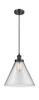 Cone - 1 Light - 12 inch - Matte Black - Cord hung - Mini Pendant (916-1P-BK-G42-L-LED)