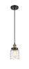 Bell - 1 Light - 5 inch - Black Antique Brass - Cord hung - Mini Pendant (916-1P-BAB-G513-LED)