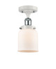 Bell - 1 Light - 5 inch - White Polished Chrome - Semi-Flush Mount (916-1C-WPC-G51)