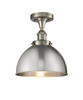 Derby - 1 Light - 10 inch - Brushed Satin Nickel - Semi-Flush Mount (916-1C-SN-MFD-10-SN)