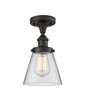 Cone - 1 Light - 6 inch - Oil Rubbed Bronze - Semi-Flush Mount (916-1C-OB-G62-LED)