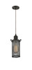 Quincy Hall - 1 Light - 5 inch - Oil Rubbed Bronze - Cord hung - Mini Pendant (900-1P-OB-CE219-OB-LED)