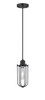 Muselet - 1 Light - 5 inch - Matte Black - Cord hung - Mini Pendant (900-1P-BK-CE225-BK)