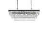 Josephine 36 Inch Rectangular Rectangular Chandelier In Black (1060G36BK)