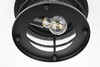 Carla 10 Inch Outdoor Flush Mount In Black (OD614F10BK)