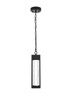 Elegant Furniture and Lighting Amaris 15 Inch Led Outdoor Pendant In Black (OD604H15BK)