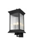 Elegant Furniture and Lighting Collins 12 Inch Outdoor Wall Sconce In Black (OD316W28BK)