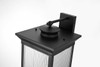 Elegant Furniture and Lighting Collins 12 Inch Outdoor Wall Sconce In Black (OD316W28BK)