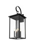 Elegant Furniture and Lighting Carisle 12 Inch Outdoor Wall Sconce In Black (OD325W31BK)