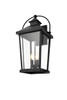 Elegant Furniture and Lighting Luz 24 Inch Outdoor Wall Sconce In Black (OD605W24BK)