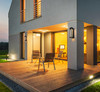 Elegant Furniture and Lighting Amaris 19 Inch Led Outdoor Wall Sconce In Black (OD604W19BK)