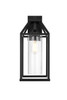 Elegant Furniture and Lighting Zora 19 Inch Outdoor Wall Sconce In Black (OD606W19BK)