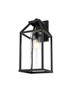Elegant Furniture and Lighting Zora 19 Inch Outdoor Wall Sconce In Black (OD606W19BK)