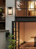 Elegant Furniture and Lighting Belgrade 9.5 Inch Outdoor Wall Sconce In Black (OD311W19BK)