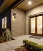 Elegant Furniture and Lighting Uriah 16 Inch Led Outdoor Wall Sconce In Black (OD602W15BK)
