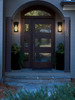 Elegant Furniture and Lighting Jada 15 Inch Outdoor Wall Sconce In Black (OD607W15BK)