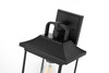Elegant Furniture and Lighting Saul 16 Inch Outdoor Wall Sconce In Black (OD612W16BK)