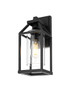 Elegant Furniture and Lighting Zora 14 Inch Outdoor Wall Sconce In Black (OD606W14BK)