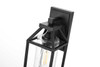 Elegant Furniture and Lighting Zora 14 Inch Outdoor Wall Sconce In Black (OD606W14BK)