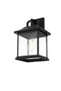 Saul 13 Inch Outdoor Wall Sconce In Black (OD612W13BK)